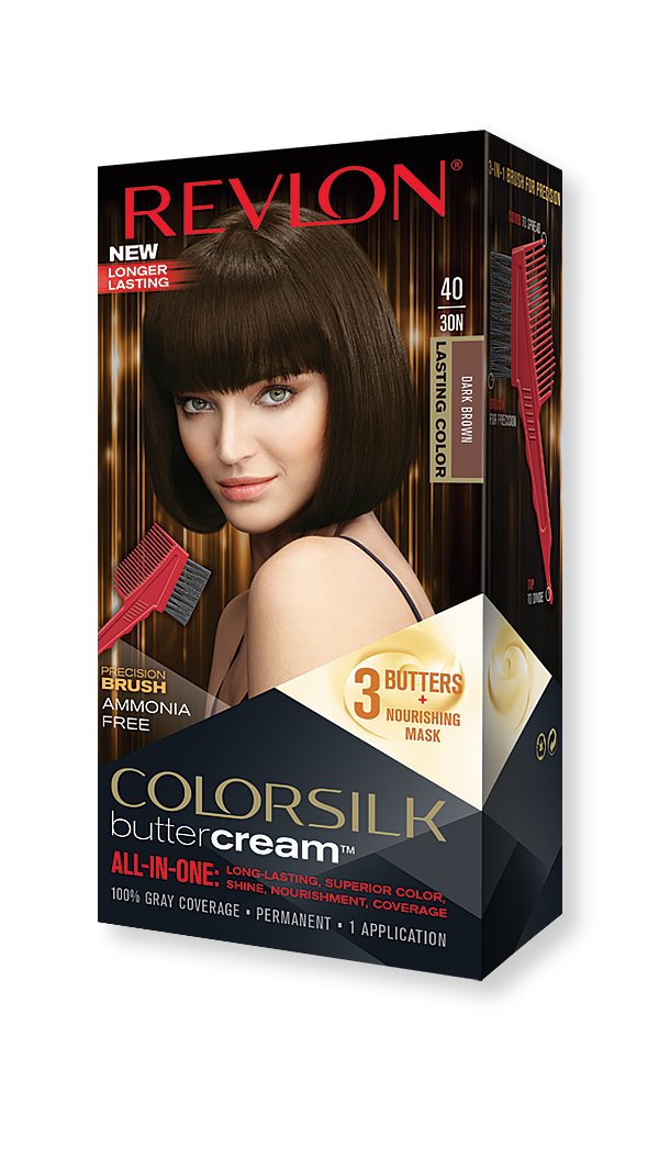 revlon hair colorsilk buttercream hair color 30n dark brown 