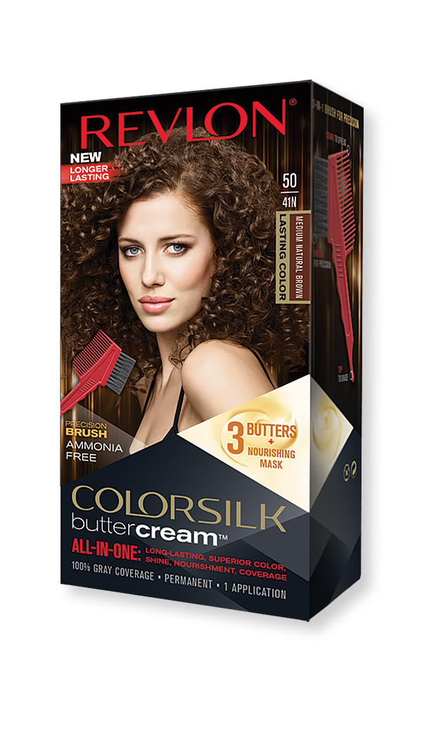 revlon hair colorsilk buttercream hair color 41n medium brown 
