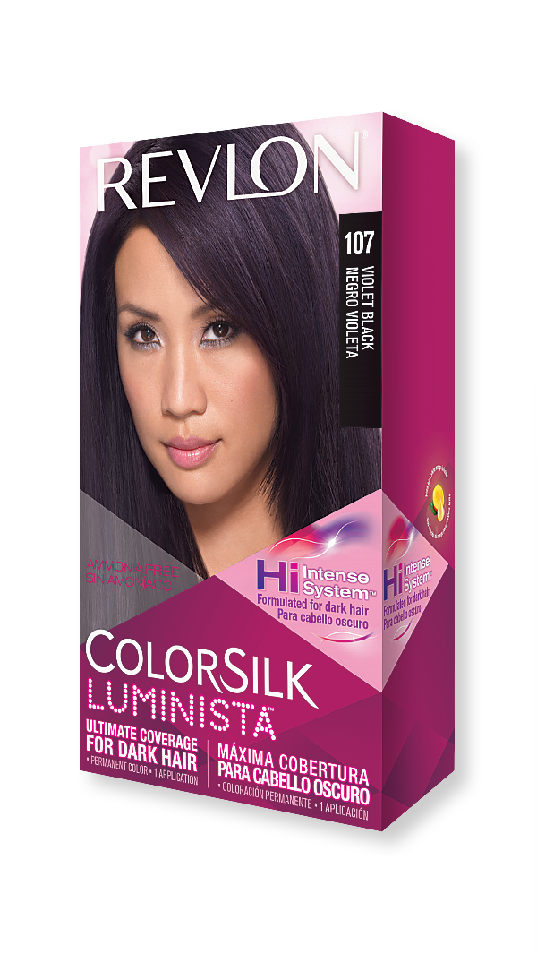 revlon hair colorsilk luminista hair color 107 violet black 