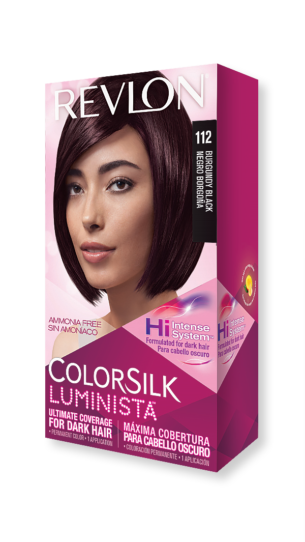 revlon hair colorsilk luminista hair color 112 burgundy black 