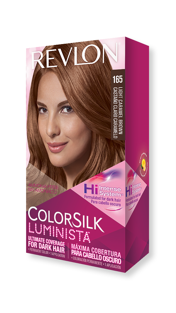 revlon hair colorsilk luminista hair color 165 light caramel brown 
