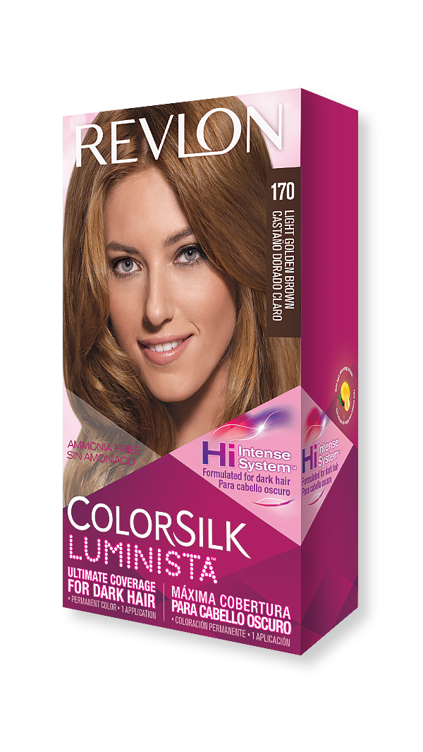 revlon hair colorsilk luminista hair color 170 light golden brown 