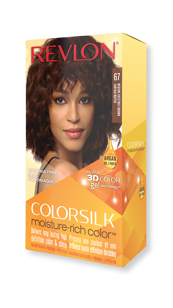 revlon hair colorsilk moisture rich hair color 67 medium chestnut brown 