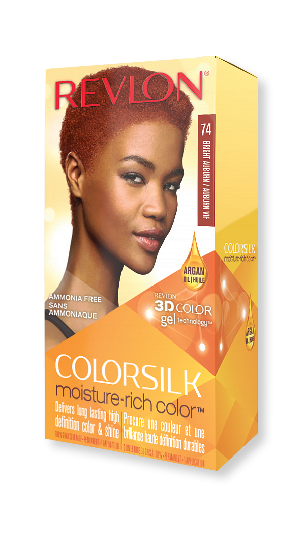 revlon hair colorsilk moisture rich hair color 74 bright auburn 