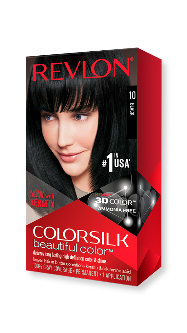 revlon hair colorsilk beautiful color hair color 10 black 