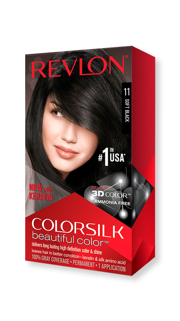revlon hair colorsilk beautiful color hair color 11 soft black 