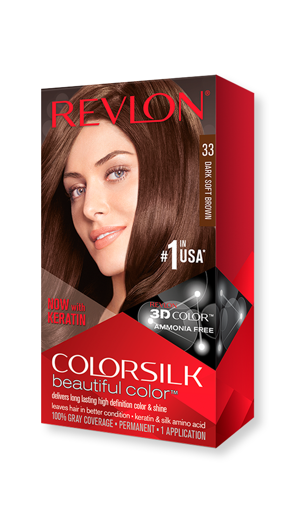 revlon hair colorsilk beautiful color hair color 33 dark soft brown 