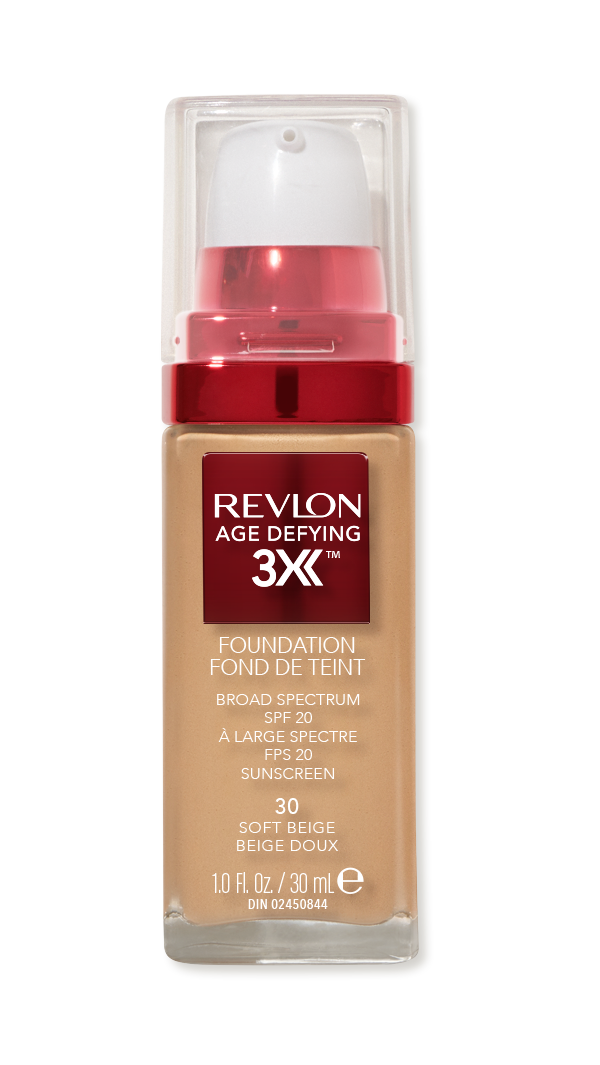 revlon face revlon age defying 3x foundation soft beige 