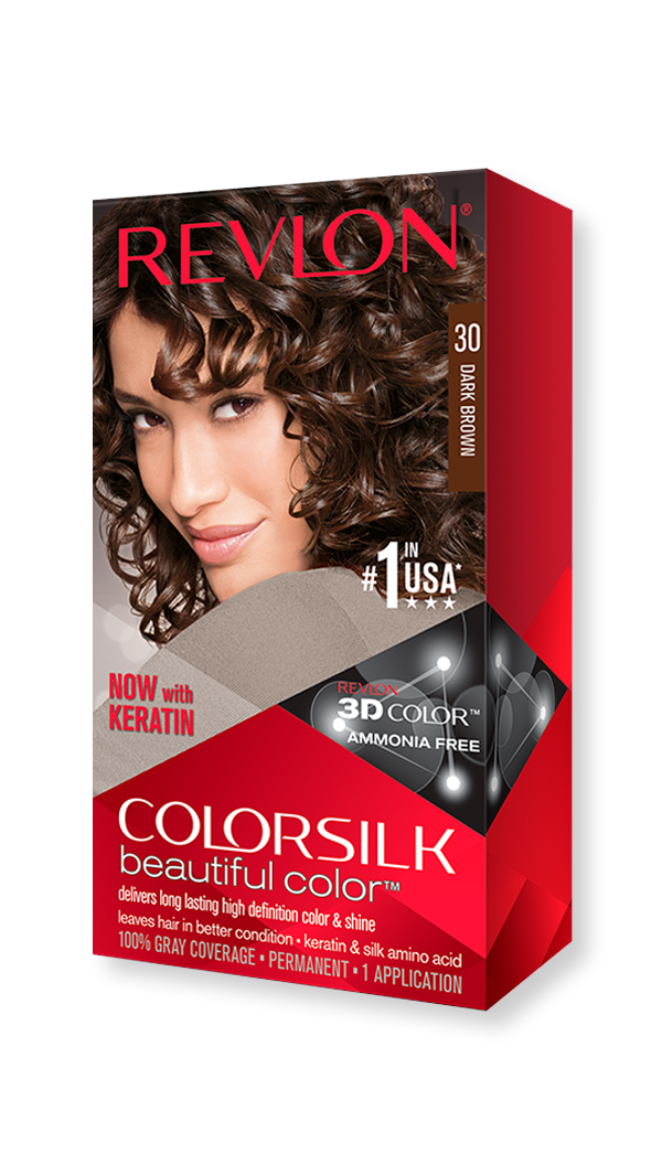 revlon hair colorsilk beautiful color hair color 30 dark brown 